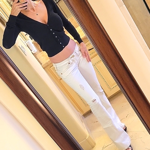 Victoria's Secret Black Lightweight V-Neck Cardigan Sweater, XS - Picture 10 of 16